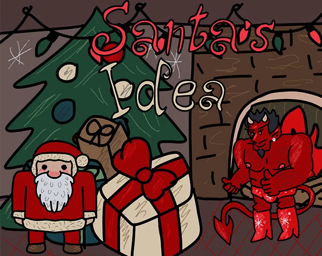 Santas Adventure cover art: a festive winter scene.
